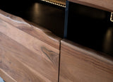 Giner and Colomer - Acacia Wood Sideboard With Interior Lighting, 3 Drawers & 3 Doors