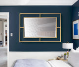 Giner and Colomer  Metal Mirror With Beveled Moon Design