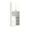 166 CM Kitchen Pantry Storage Cabinet Microwave Stand-White