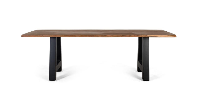 Giner and Colomer - Acacia Wood & Metal Dining Table (200 cm)