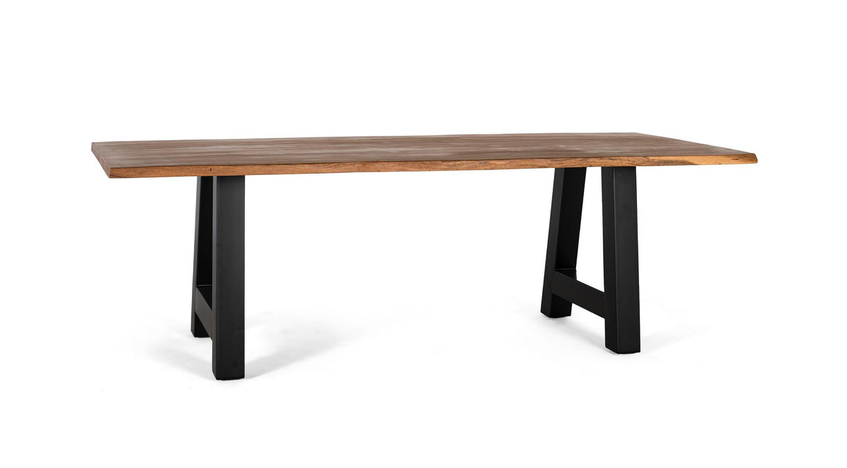 Giner and Colomer - Acacia Wood & Metal Dining Table (200 cm)