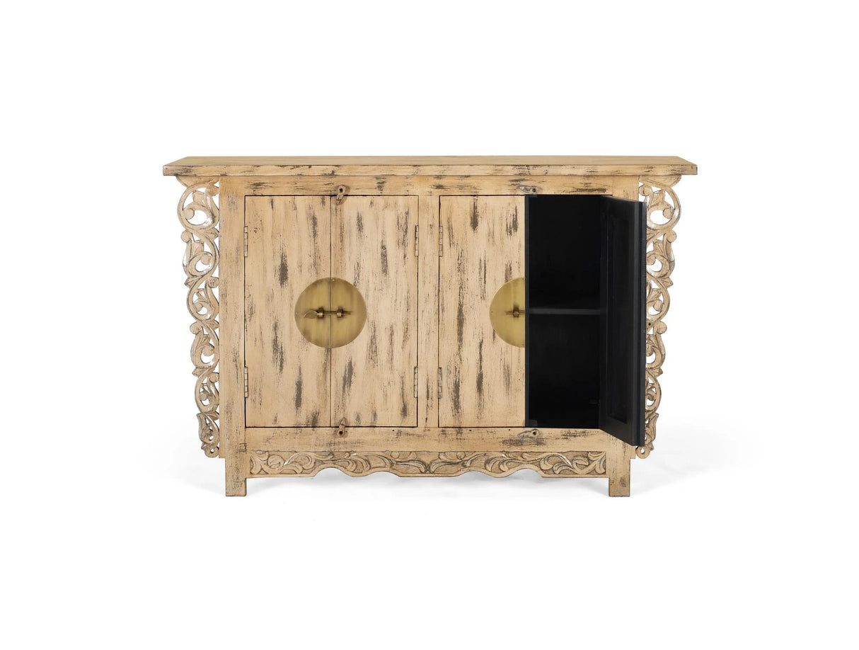 Giner and Colomer - 2-Door Mango Wood Wardrobe