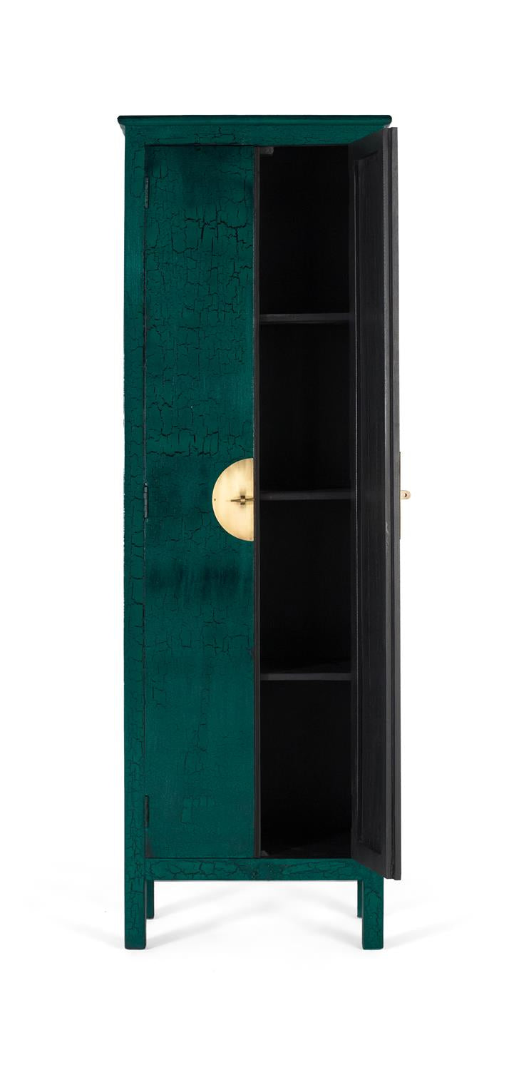 Giner and Colomer  2-Door Wardrobe In Mango Wood With Hand-Carved Details