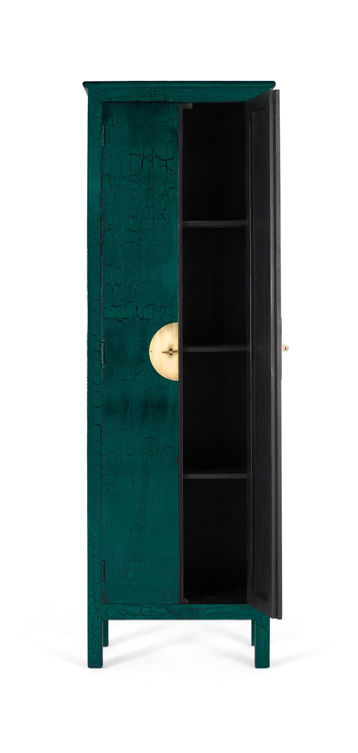 Giner and Colomer – 2-Door Wardrobe In Mango Wood With Hand-Carved Details