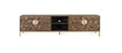 Giner and Colomer - 4-Door Mango Wood TV Cabinet With Metal Base