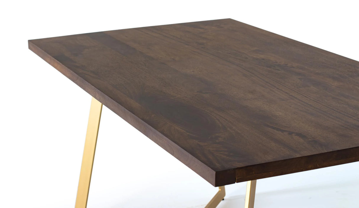 Giner and Colomer - Mango Wood & Metal Dining Table (4 cm Top)