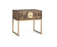 Giner and Colomer - Mango Wood & Metal Bedside Table With Drawer