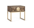 Giner and Colomer - Mango Wood & Metal Bedside Table With Drawer