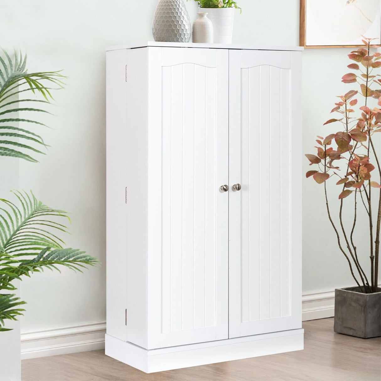 17-Tier Buffet Cupboard for Dining Room, Living Room & Entryway