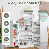 17-Tier Buffet Cupboard for Dining Room, Living Room & Entryway