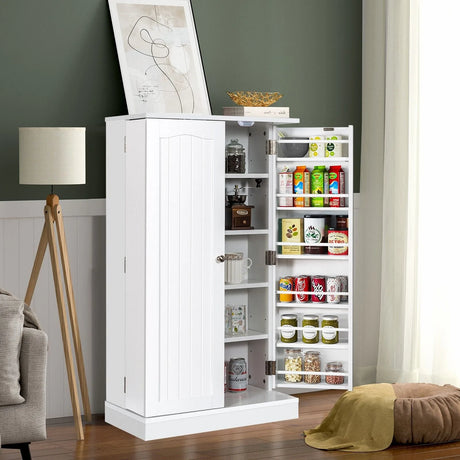 17-Tier Buffet Cupboard for Dining Room, Living Room & Entryway