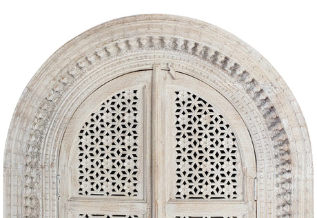 Giner and Colomer - 2-Door Whitewashed Mango Wood Wardrobe
