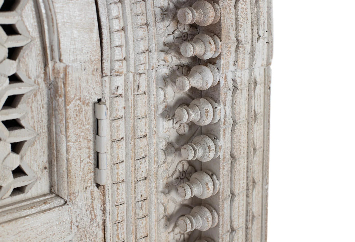 Giner and Colomer - 2-Door Whitewashed Mango Wood Wardrobe