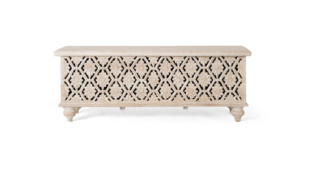 Giner and Colomer - Mango Wood Chest With Top Opening & Spacious Interior