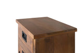 Giner and Colomer - Natural Mango Wood Bedside Table With 1 Door & 1 Drawer
