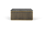 Giner and Colomer - Mango Wood & Marble Coffee Table, Bronze Finish
