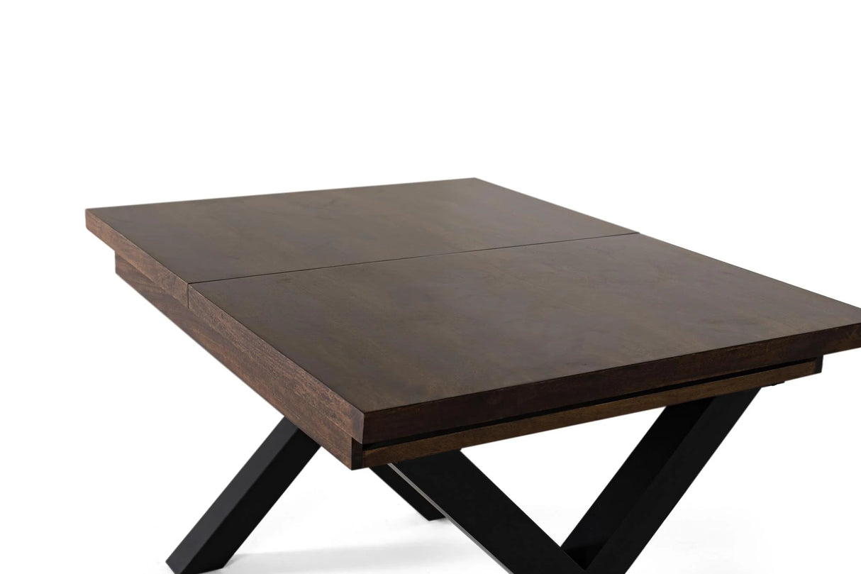 Giner and Colomer - Extendable Mango Wood & Metal Table (120180 cm)