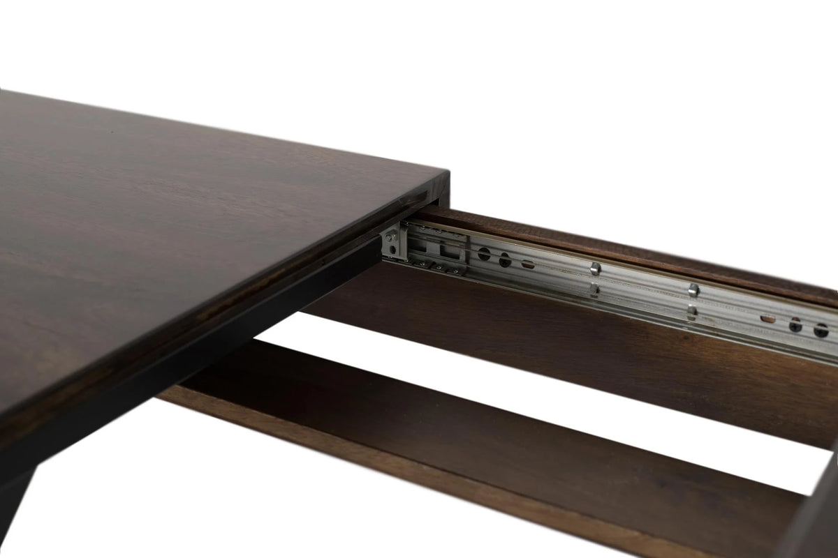 Giner and Colomer - Extendable Mango Wood & Metal Table (120180 cm)