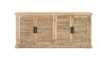 Giner and Colomer - 4-Door Solid Mango Wood Sideboard In Natural Finish