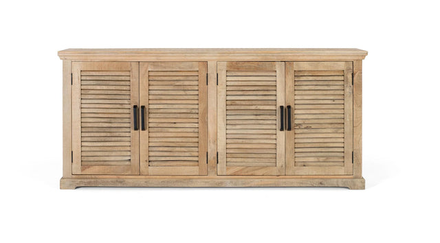 Giner and Colomer - 4-Door Solid Mango Wood Sideboard In Natural Finish