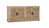 Giner and Colomer - 4-Door Solid Mango Wood Sideboard In Natural Finish