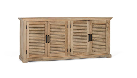 Giner and Colomer - 4-Door Solid Mango Wood Sideboard In Natural Finish