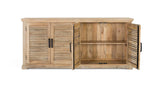 Giner and Colomer - 4-Door Solid Mango Wood Sideboard In Natural Finish