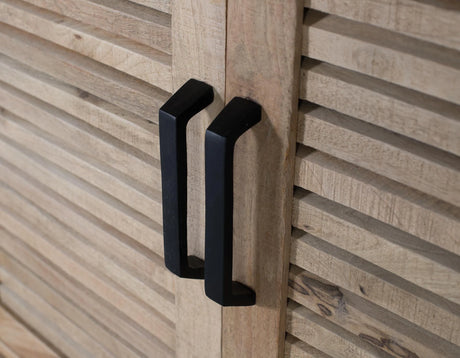 Giner and Colomer - 4-Door Solid Mango Wood Sideboard In Natural Finish