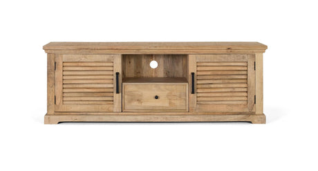 Giner and Colomer - Solid Mango Wood TV Cabinet (2 Doors, 1 Drawer)