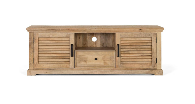 Giner and Colomer - Solid Mango Wood TV Cabinet (2 Doors, 1 Drawer)