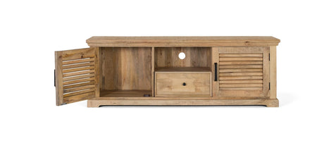 Giner and Colomer - Solid Mango Wood TV Cabinet (2 Doors, 1 Drawer)