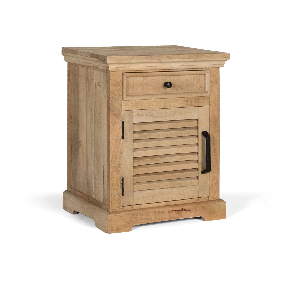 Giner and Colomer - Mango Wood Bedside Table With 1 Drawer & 1 Door