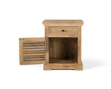 Giner and Colomer - Mango Wood Bedside Table With 1 Drawer & 1 Door