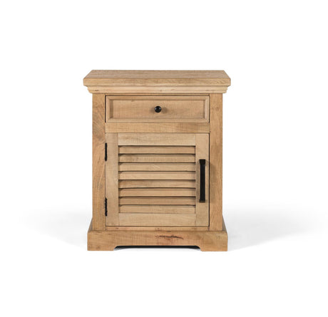 Giner and Colomer - Mango Wood Bedside Table With 1 Drawer & 1 Door