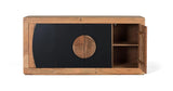 Giner and Colomer - 4-Door Acacia Wood Sideboard With Carved Log Handles
