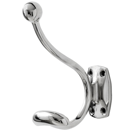 Single Hook Chrome Coat Hanger