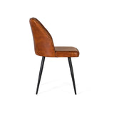 Giner and Colomer - Brown Leather Chair With Detailed Stitching