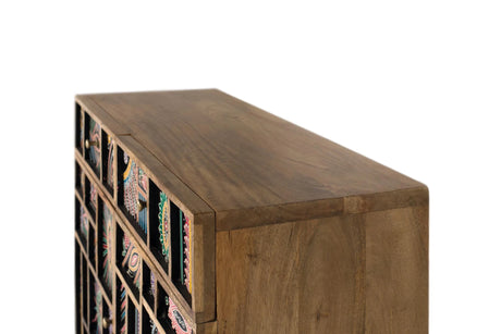 Giner and Colomer - Hand-Painted Mango Wood Sideboard With 2 Drawers & 2 Doors