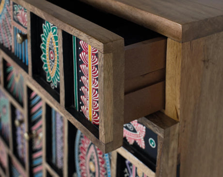 Giner and Colomer - Hand-Painted Mango Wood Sideboard With 2 Drawers & 2 Doors