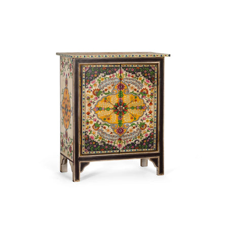 Giner and Colomer - Hand-Painted Mango Wood & MDF Cabinet With 2 Doors