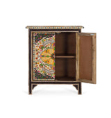 Giner and Colomer - Hand-Painted Mango Wood & MDF Cabinet With 2 Doors