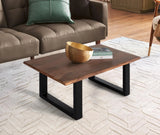 Giner and Colomer - Acacia & Metal Table With Irregular Edges