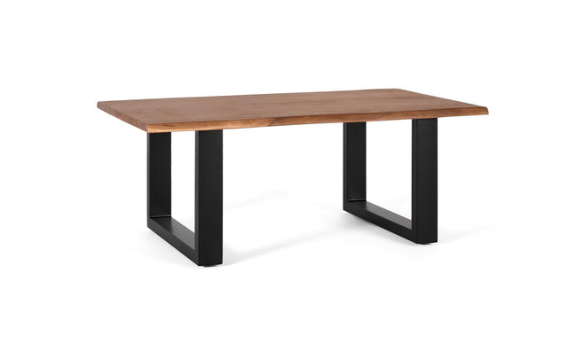 Giner and Colomer - Acacia & Metal Table With Irregular Edges