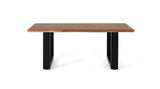 Giner and Colomer - Acacia & Metal Table With Irregular Edges