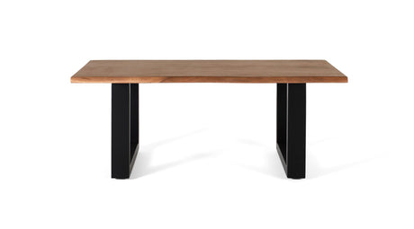 Giner and Colomer - Acacia & Metal Table With Irregular Edges