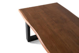 Giner and Colomer - Acacia & Metal Table With Irregular Edges