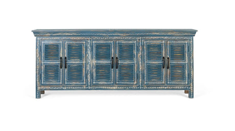 Giner and Colomer - Hand-Painted 6-Door Mango Wood Sideboard