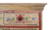 Giner and Colomer - Hand-Painted Mango Wood Sideboard With 2 Doors & 2 Drawers
