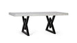 Giner and Colomer - Hand-Carved Mango Wood Dining Table With Glass Top (200 cm)