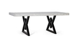 Giner and Colomer - Hand-Carved Mango Wood Dining Table With Glass Top (200 cm)